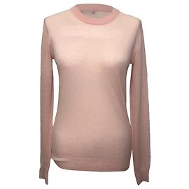 Pull Joseph en maille à col rond en cachemire rose Rose
