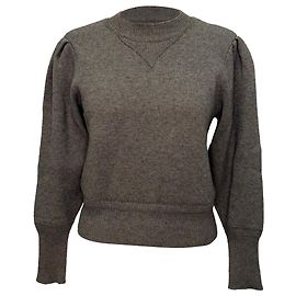 Pull Kelaya à manches bouffantes en coton gris Isabel Marant Etoile Gris