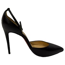 Escarpins D'Orsay Christian Louboutin en cuir noir Noir