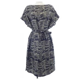 Hermès Hermes Twillaine Seidenkleid Schwarz