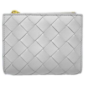 Bottega Veneta Intrecciato Leather Bi-fold Wallet Brown