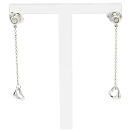 Tiffany & Co. Elsa Peretti Diamond By the Yard Heart Earrings Silvery