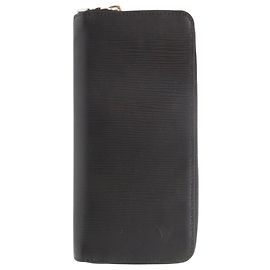 Louis Vuitton Long Wallet in Noir Epi Leather Black