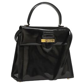 Salvatore Ferragamo Vintage in vernice Nero