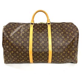 Bolso Boston Louis Vuitton Keepall 60 Castaño