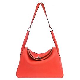 Hermès Hermes Lindy Clemence 34 Rouge