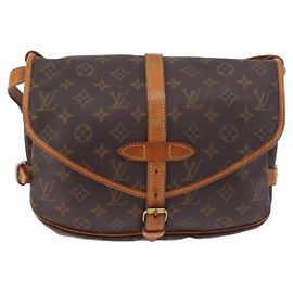 Louis Vuitton Saumur Monogram Canvas 30 Marron