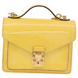 Louis Vuitton Monceau Vernis BB Jaune