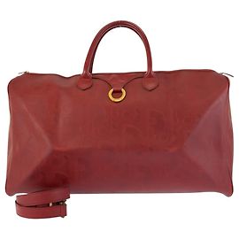 Bolsa Boston Christian Dior Vintage Trotter Vermelha Vermelho