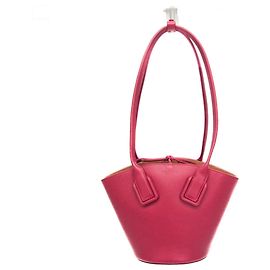 Cabas Basket en cuir Bottega Veneta Small Rose