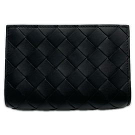Portafoglio Bi-fold Intrecciato Bottega Veneta Nero