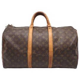 Bolsa Boston Louis Vuitton Monogram Keepall 50 Marrom