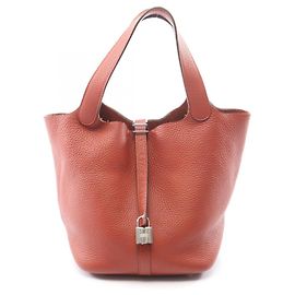 Hermès Sac à main Hermes Picotin Lock PM Brick Marron