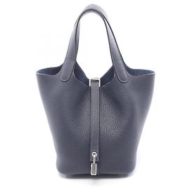 Hermès Borsa Hermes Picotin Lock PM Blu Blu navy