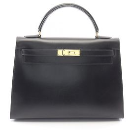 Hermès Hermes Kelly 32 Handbag Black