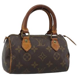 LOUIS VUITTON Bolsa Monogram Mini Speedy M41534 LV Auth 190236 Monograma