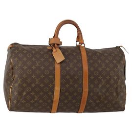 LOUIS VUITTON Bolsa Boston Monogram Keepall 55 M41424 LV Auth bs35622 Monograma