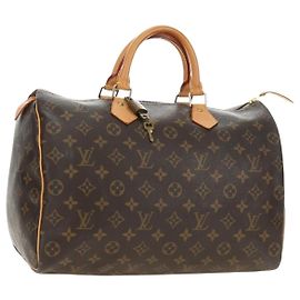 LOUIS VUITTON Bolsa Monogram Speedy 35 M41524 LV Auth am12023V Monograma