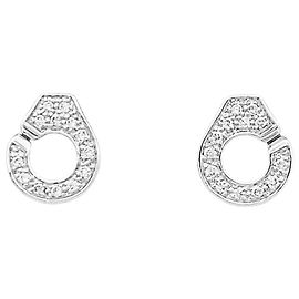 Brincos Dinh Van, "Algemas" em ouro branco e diamantes. Outro