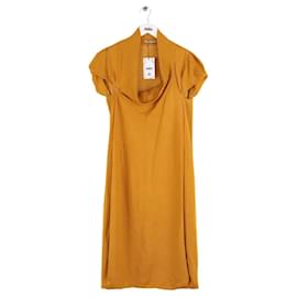 Vestido Bottega Veneta Camel Camelo