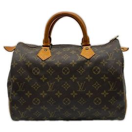 Sac à main Louis Vuitton Monogram Speedy 30 Noir