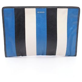 Pochette Balenciaga BAZAR Noir Blanc Bleu