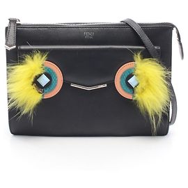 Fendi Bugs Monster Handbag Black Multiple colors Yellow
