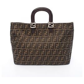 Sac cabas Fendi Zucca Marron