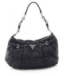 Bolsa de ombro Prada TESSUTO MICRO Preto