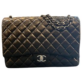 2015 Chanel Maxi Classic Lambskin Double Flap Handbag Other