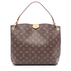 Louis Vuitton Graceful PM Schultertasche Braun Pink Monogramm