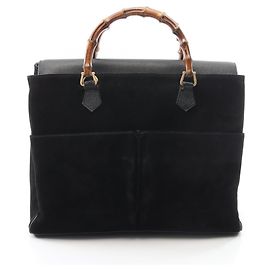 Gucci Bamboo 2-Way Handbag Black