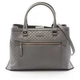 Bolsa 2-Way Microguccissima Gucci Marrom