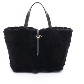 Sac cabas Gancini Salvatore Ferragamo Noir