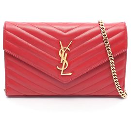 Borsa a Spalla Yves Saint Laurent Cassandra Classic Rosso
