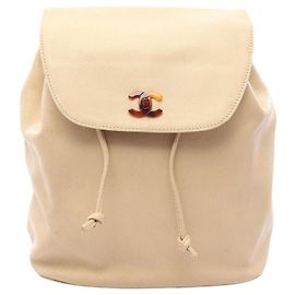 Sac à dos/Sac à main Chanel Coco Mark Beige