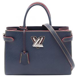 Sac cabas 2-en-1 Louis Vuitton Twist Rouge Bleu Marine