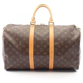 Bolsa Boston Louis Vuitton Keepall 45 Monogram Marrom Monograma