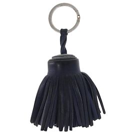 Hermès Hermes Carmen Keychain Leather Navy blue