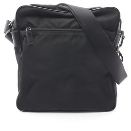 Prada Triangle Logo Shoulder Bag/Handbag Black