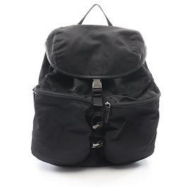Sac à dos Prada avec logo Triangle Noir
