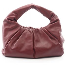 Bottega Veneta The Shoulder Pouch Handbag Dark red