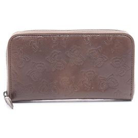 Bottega Veneta Brown Leather Long Wallet Brown