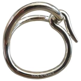 Hermès "jumbo" gold-tone steel scarf ring with a box Golden