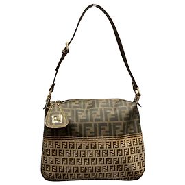Sac à bandoulière Fendi Zucca Marron
