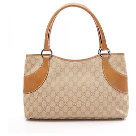 Sac cabas Gucci GG Canvas Marron Beige