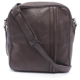 Bolsa de couro marrom Gucci Marrom