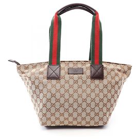 Bolsa Tote Gucci GG Pattern Sherry Line Bege