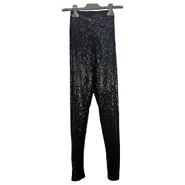 Autre Marque Commando Pailletten-Leggings Schwarz Schwarz