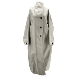 Gabardina de algodón gris Soeur Gris